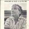 In case you didn’t notice: hidden characters on this site “For women, then, poetry is not a luxury. It is the vital necessity of our existence. It forms the quality of the light within which we predicate our hopes and dreams toward survival and change, first made into language, then into idea, then into more tangible action. Poetry is the way we give name to the nameless so it can be thought.” - Audre Lorde